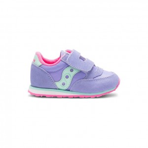 Saucony Baby Jazz Hook & Loop Sneaker Kleine Kinder Lila | SCHWEIZ VARBJ