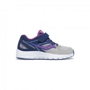 Saucony Cohesion 14 A/C Sneaker Große Kinder Navy Grau | SCHWEIZ TWKFP