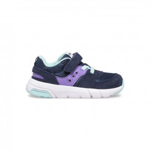 Saucony Jazz Lite 2.0 Sneaker Kleine Kinder Navy Lila | SCHWEIZ DXBLH