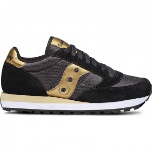 Saucony Jazz Original Sneaker Damen Schwarz Gold | SCHWEIZ MFPAX