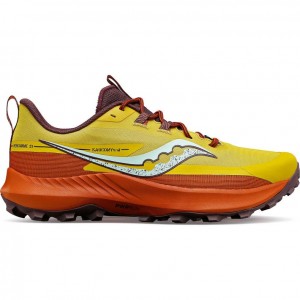 Saucony Peregrine 13 Trailrunning Schuhe Herren Gelb Orange | SCHWEIZ LMGYJ