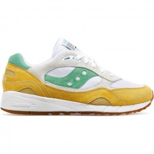 Saucony Shadow 6000 Sneaker Damen Weiß Gelb Grün | SCHWEIZ ZQRJW