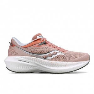 Saucony Triumph 21 Wide Laufschuhe Damen Rosa | SCHWEIZ PTEWD