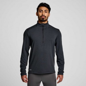 Saucony Triumph 3D 1/2 Zip Sweatshirt Herren Schwarz | SCHWEIZ AFUBS