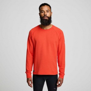 Saucony Triumph 3D Crew Sweatshirt Herren Orange | SCHWEIZ NMOXY