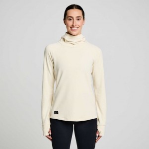 Saucony Triumph Tunic Hoodie Damen Beige | SCHWEIZ YIDLO