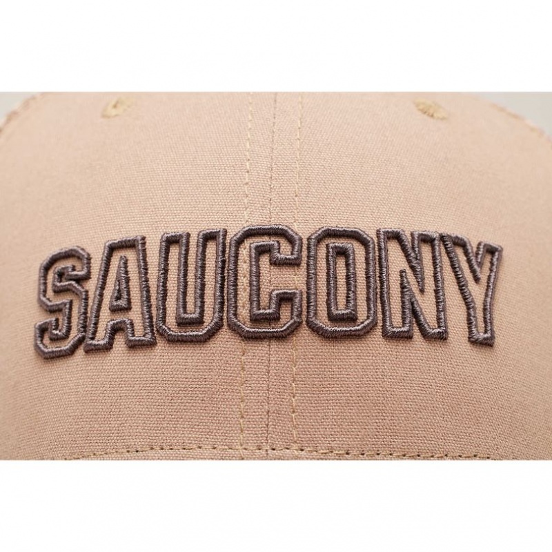 Saucony Adjustable Snap Back Trucker Hüte Herren Beige | SCHWEIZ OTSAG