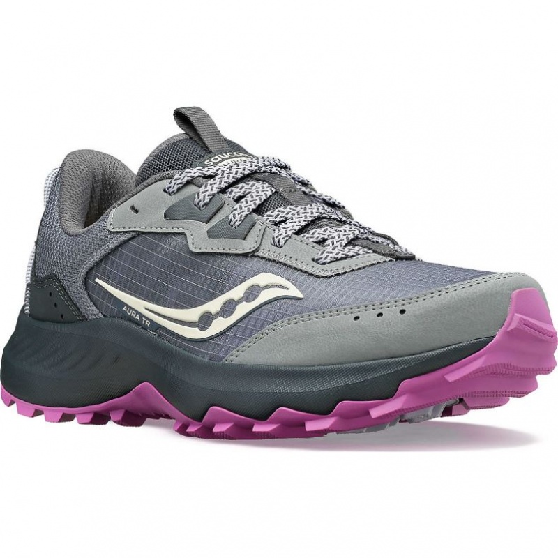 Saucony Aura TR Trailrunning Schuhe Damen Grau | SCHWEIZ KOSPY