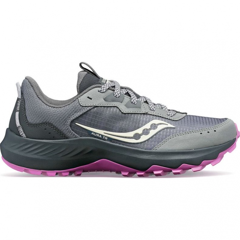 Saucony Aura TR Trailrunning Schuhe Damen Grau | SCHWEIZ KOSPY