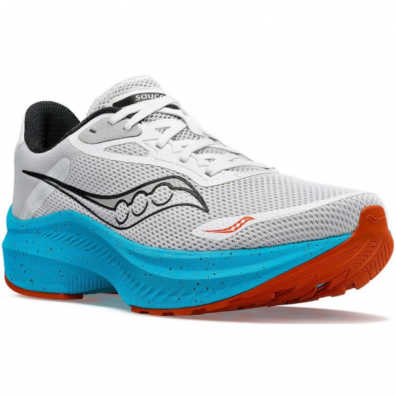 Saucony Axon 3 Laufschuhe Herren Grau Türkis | SCHWEIZ EKONI