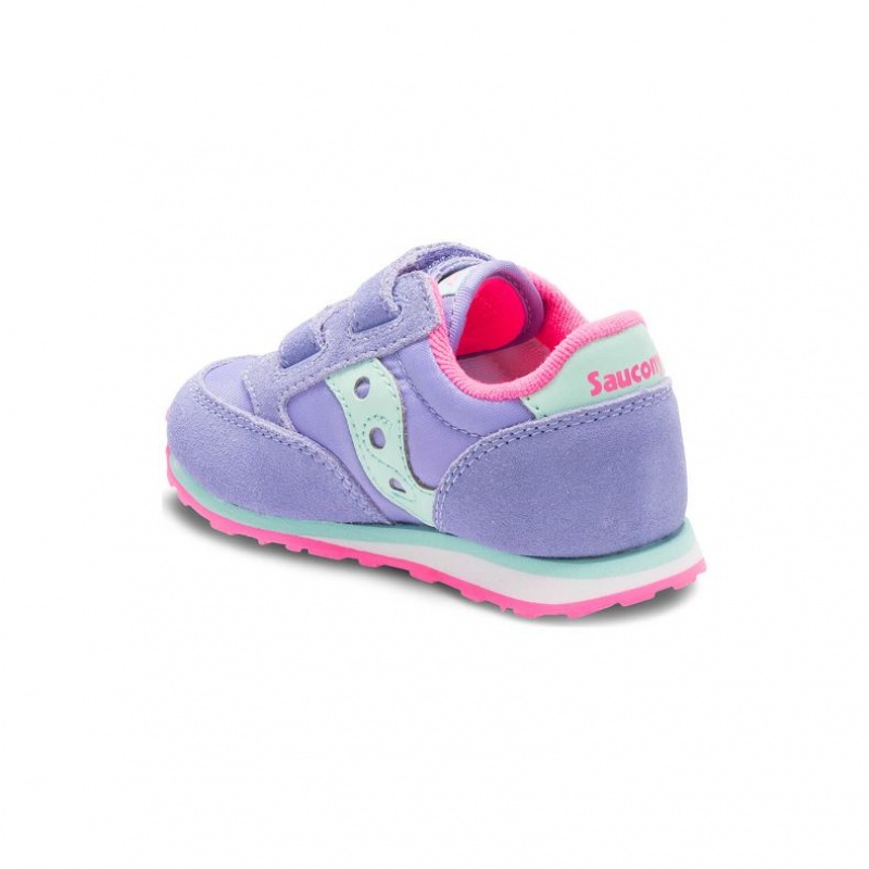 Saucony Baby Jazz Hook & Loop Sneaker Kleine Kinder Lila | SCHWEIZ VARBJ