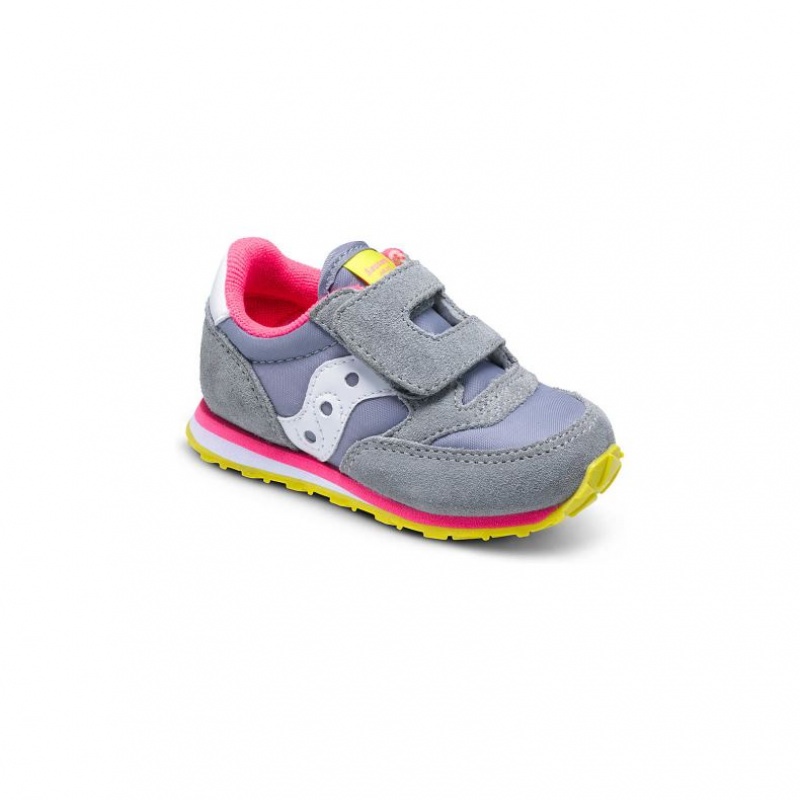 Saucony Baby Jazz Hook & Loop Sneaker Kleine Kinder Grau | SCHWEIZ RGBJD