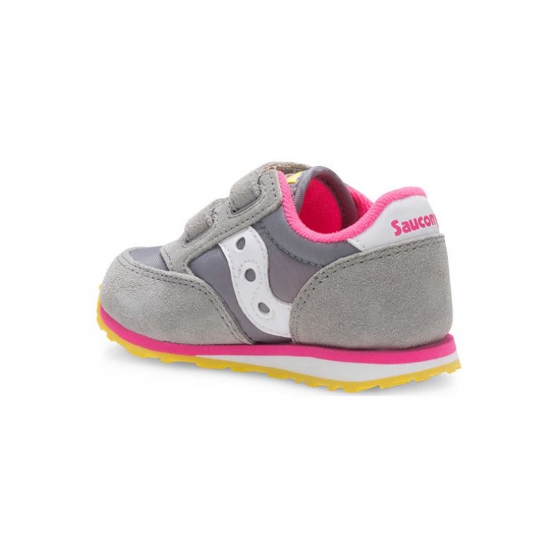 Saucony Baby Jazz Hook & Loop Sneaker Kleine Kinder Grau | SCHWEIZ RGBJD