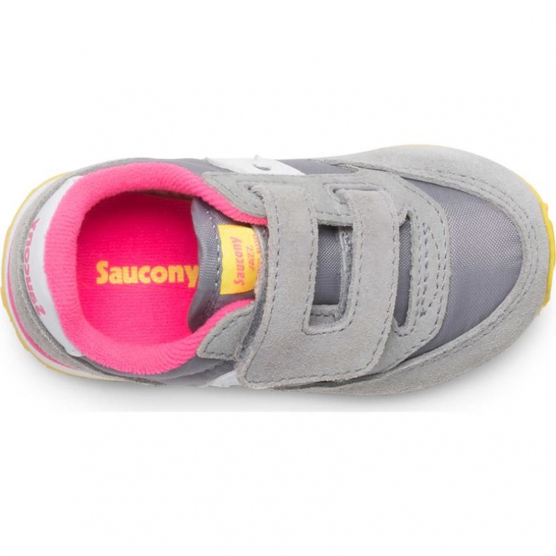 Saucony Baby Jazz Hook & Loop Sneaker Kleine Kinder Grau | SCHWEIZ RGBJD