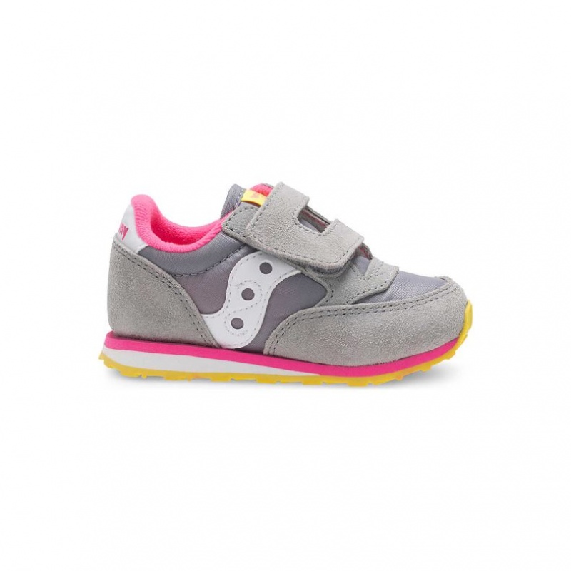 Saucony Baby Jazz Hook & Loop Sneaker Kleine Kinder Grau | SCHWEIZ RGBJD