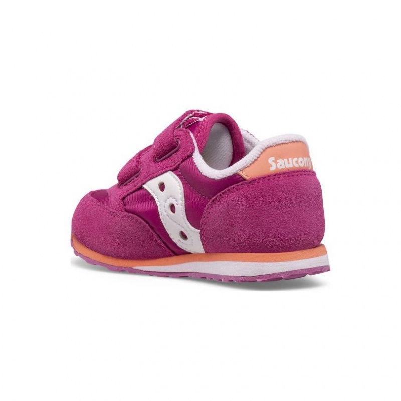 Saucony Baby Jazz Hook & Loop Sneaker Kleine Kinder Fuchsie | SCHWEIZ UQLDZ