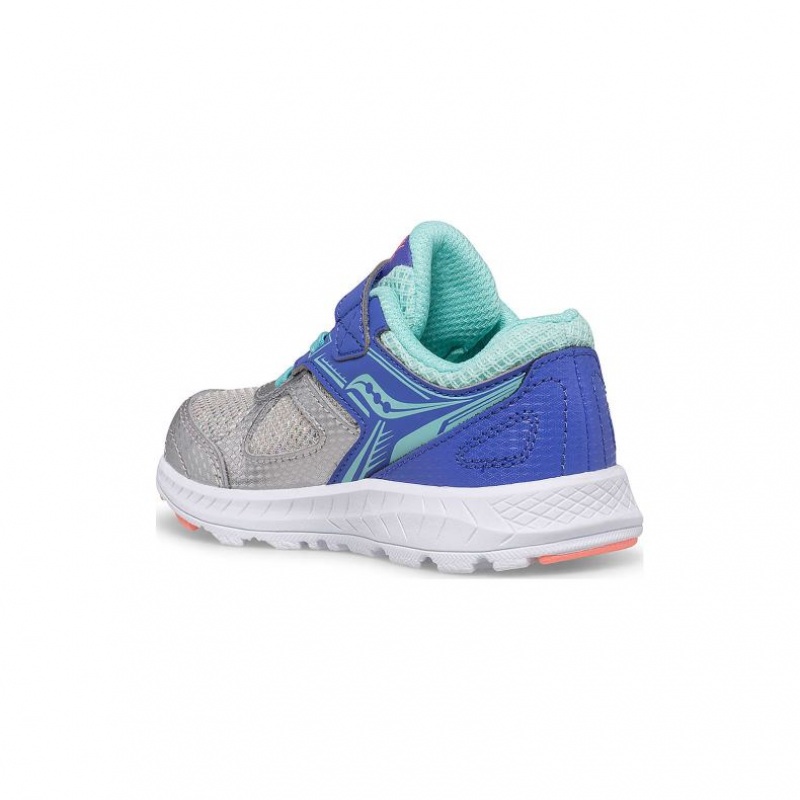 Saucony Cohesion 14 A/C Jr. Sneaker Kleine Kinder Blau Silber | SCHWEIZ ONJZF