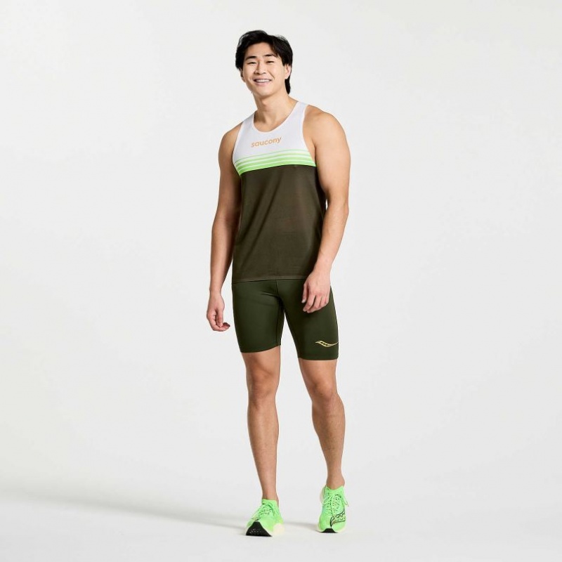 Saucony Elite Singlet Muskelshirt Herren Weiß Schwarz | SCHWEIZ CNDAS