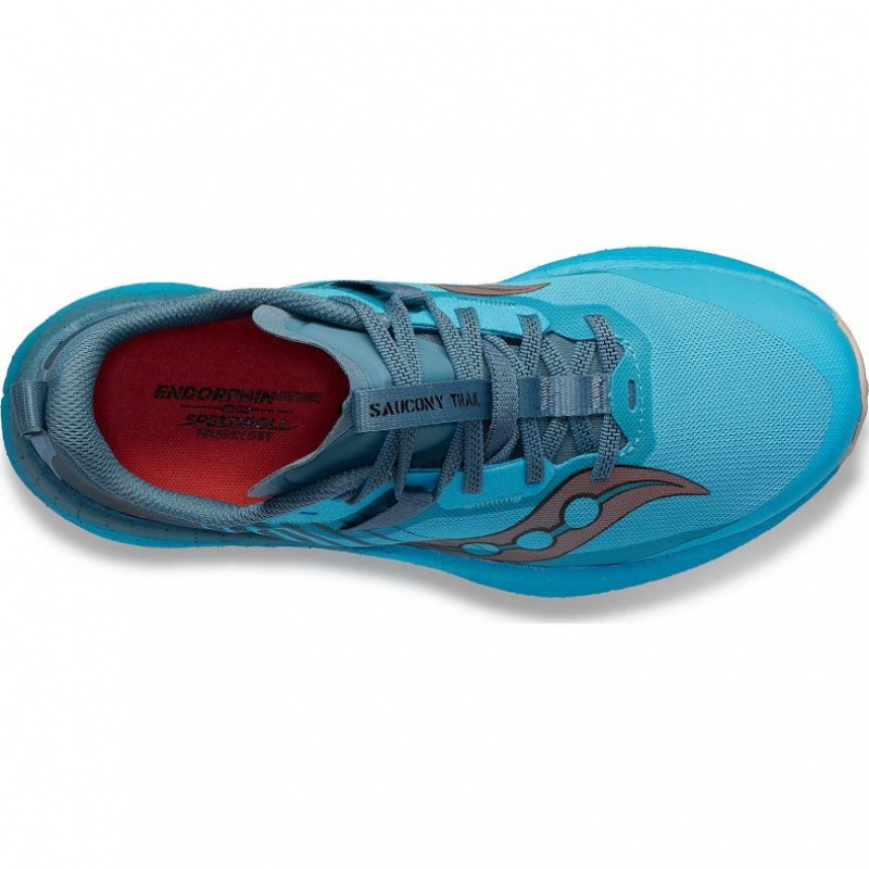 Saucony Endorphin Edge Trailrunning Schuhe Damen Blau | SCHWEIZ XPQLK