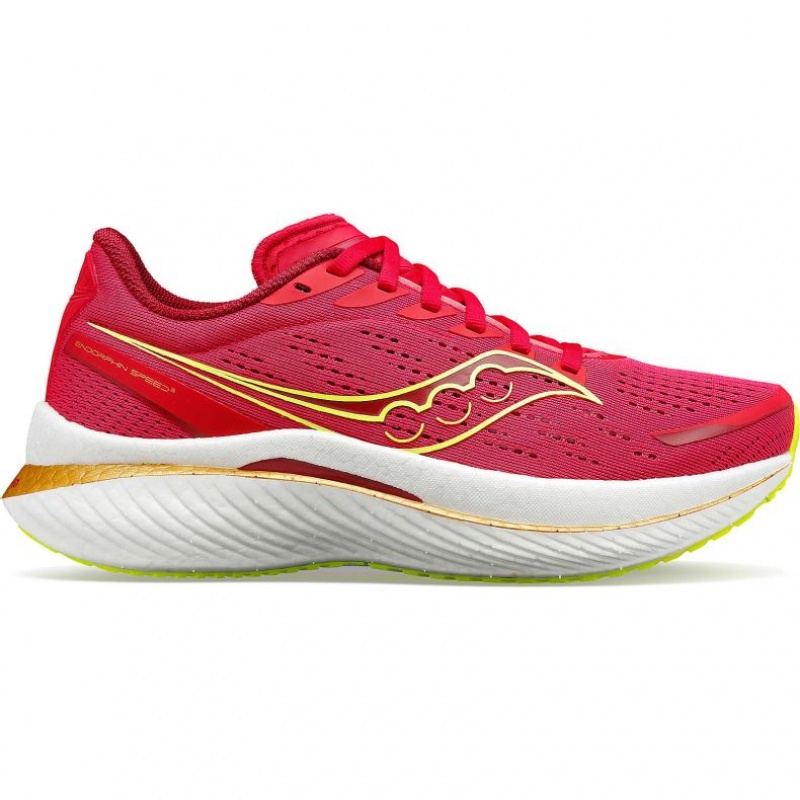 Saucony Endorphin Speed 3 Laufschuhe Damen Rot | SCHWEIZ LYUGV