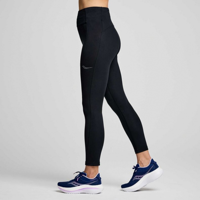 Saucony Fortify Crop Strumpfhose Damen Schwarz | SCHWEIZ LHDTN