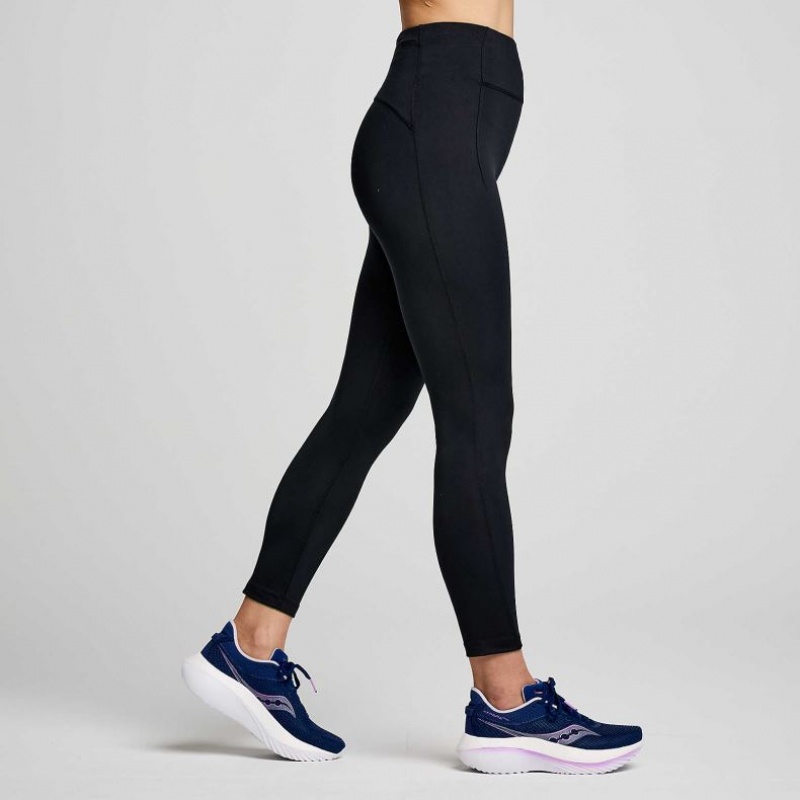 Saucony Fortify Crop Strumpfhose Damen Schwarz | SCHWEIZ LHDTN