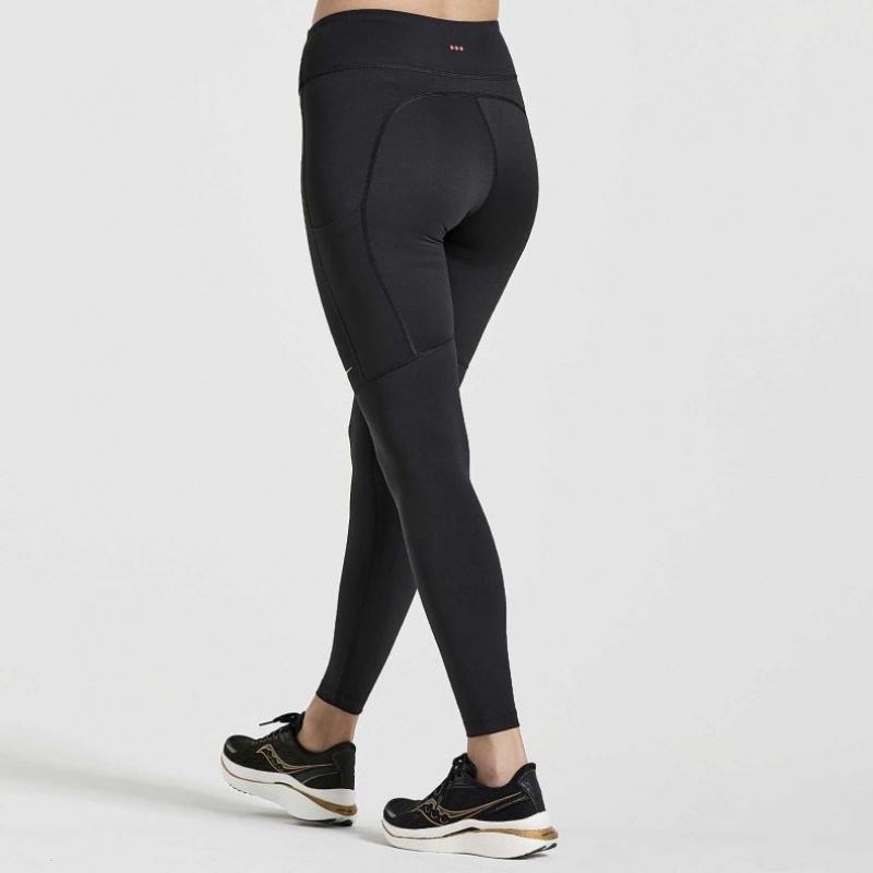 Saucony Fortify Strumpfhose Damen Schwarz | SCHWEIZ KYMQU