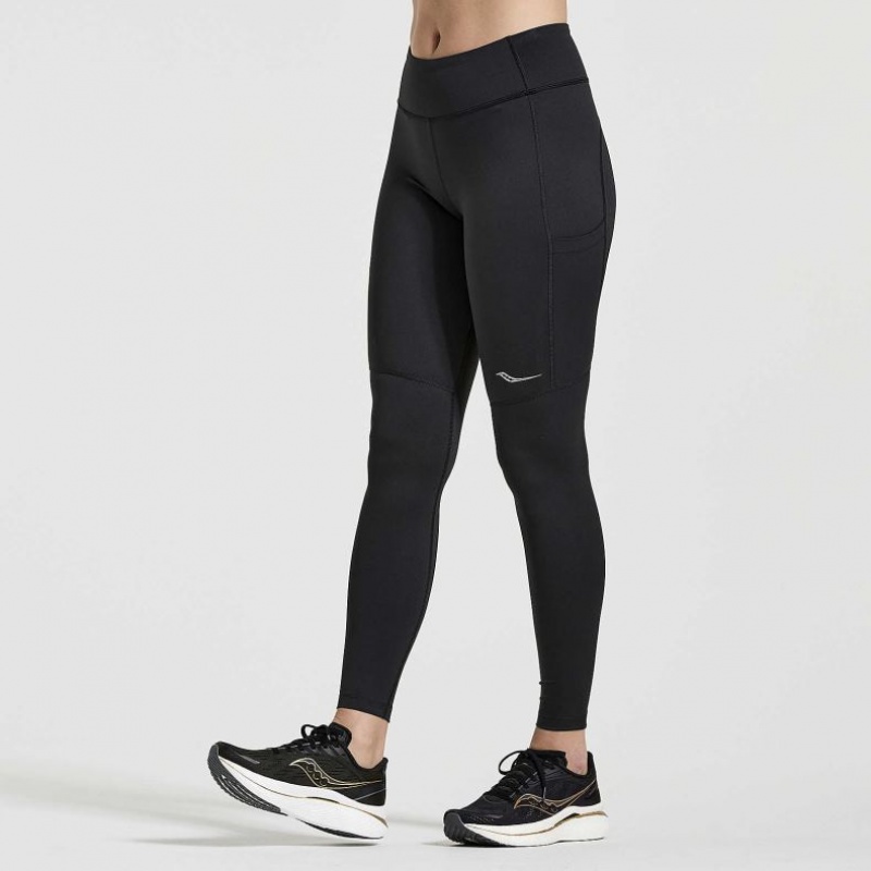 Saucony Fortify Strumpfhose Damen Schwarz | SCHWEIZ KYMQU