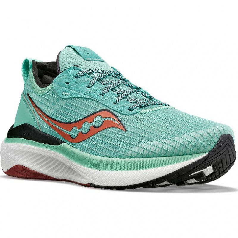 Saucony Freedom Crossport Laufschuhe Damen Türkis | SCHWEIZ VRSTU