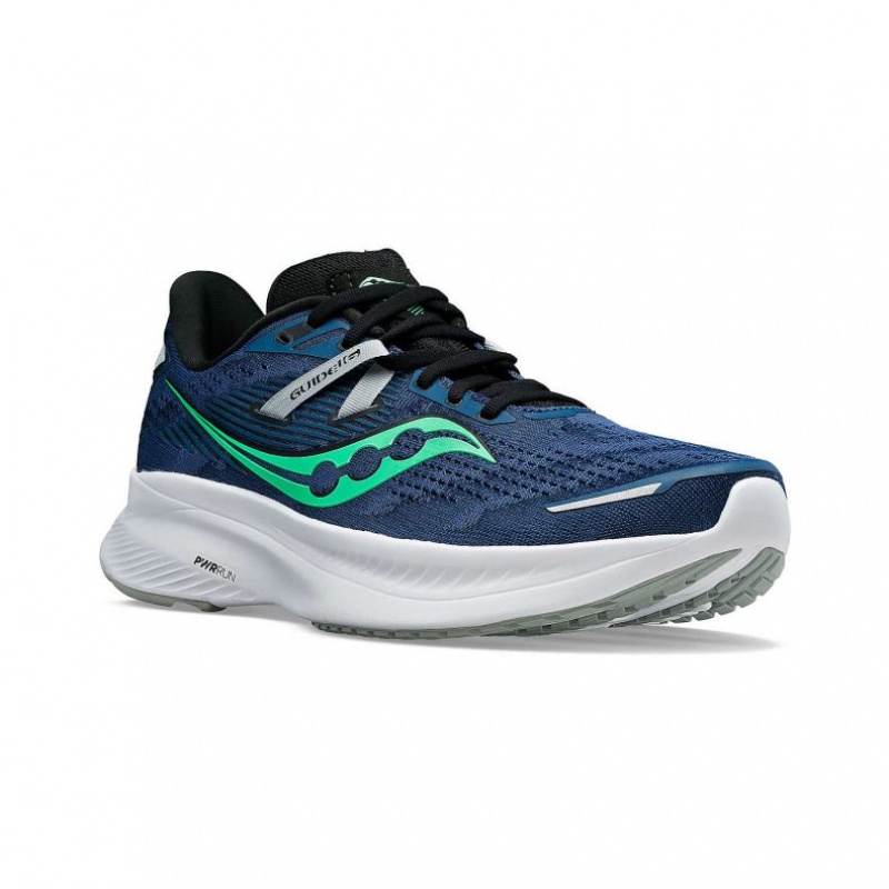 Saucony Guide 16 Laufschuhe Herren Blau | SCHWEIZ DYMUT