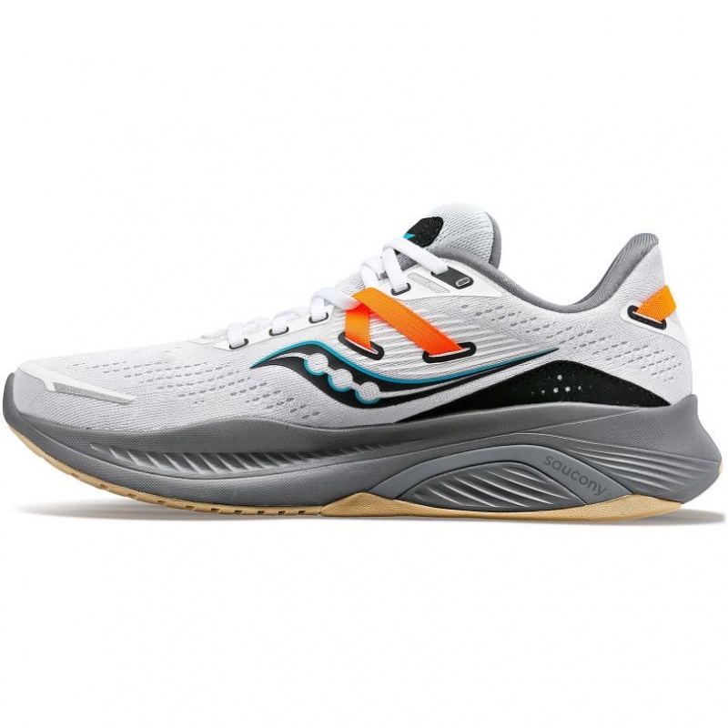 Saucony Guide 16 Laufschuhe Herren Weiß | SCHWEIZ GJTAS