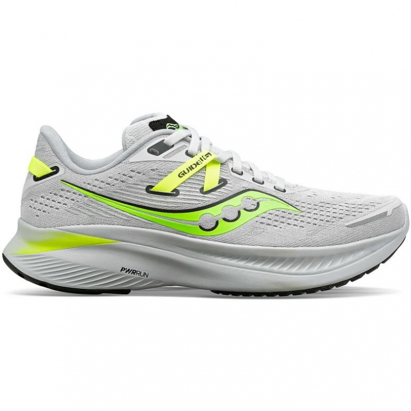 Saucony Guide 16 Laufschuhe Herren Weiß | SCHWEIZ IQZPL