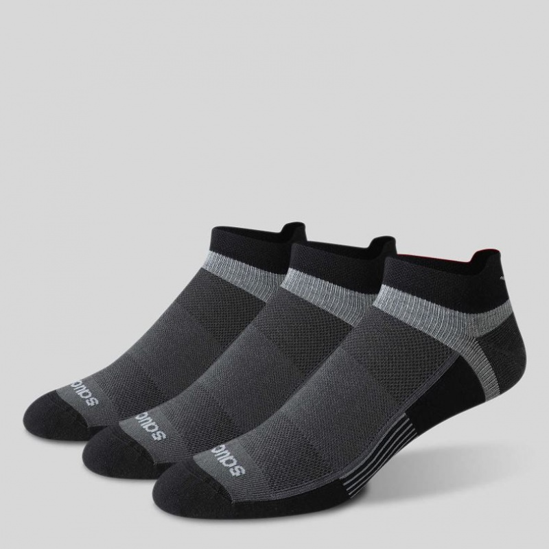 Saucony Inferno Liteweight 3-Pack Socken Herren Schwarz | SCHWEIZ XYOLM