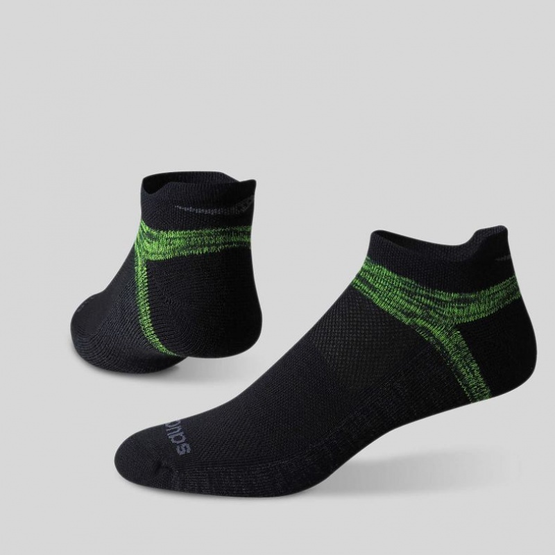 Saucony Inferno No Show Tab 3-Pack Socken Herren Schwarz Grün | SCHWEIZ VYOPZ