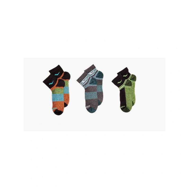 Saucony Inferno Quarter 3-Pack Socken Herren Mehrfarbig | SCHWEIZ IXKRN