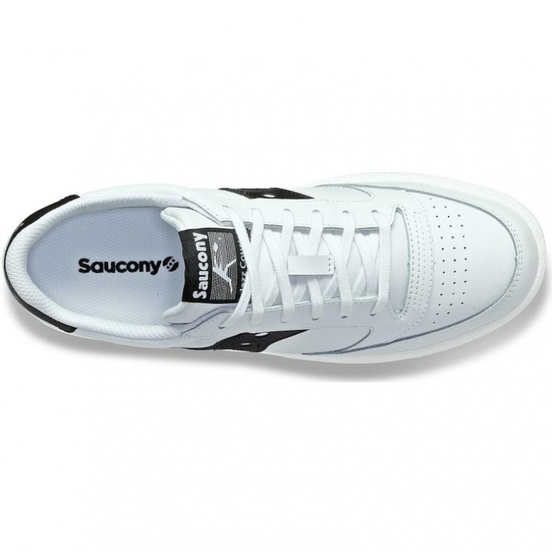 Saucony Jazz Court PU Sneaker Damen Weiß Schwarz | SCHWEIZ YTEDH