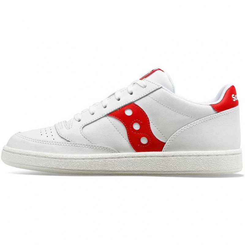 Saucony Jazz Court PU Sneaker Herren Weiß Rot | SCHWEIZ VHOWA