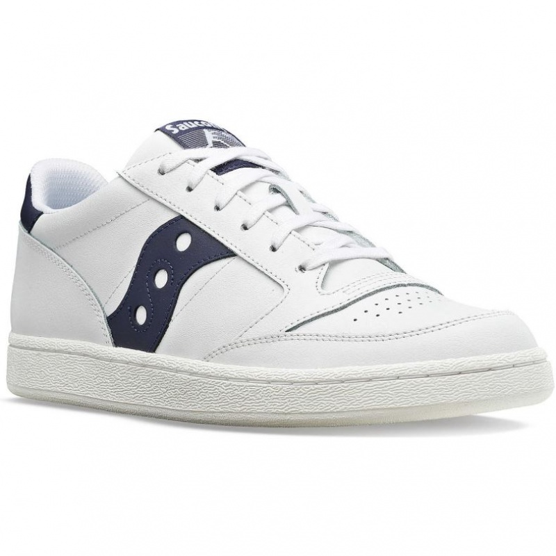 Saucony Jazz Court PU Sneaker Herren Weiß Navy | SCHWEIZ DAMXG