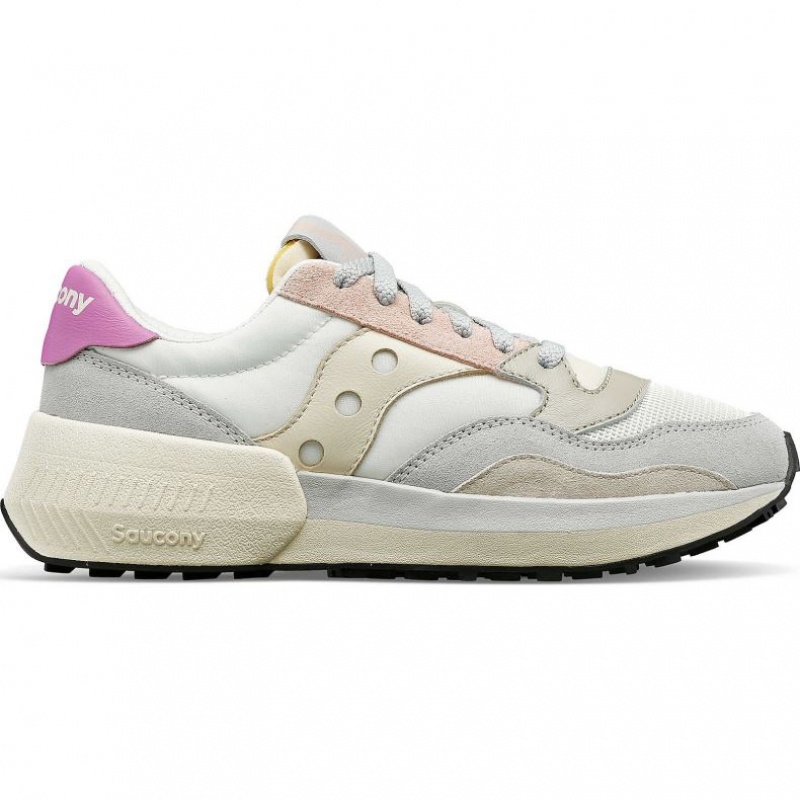 Saucony Jazz NXT Sneaker Damen Weiß Grau Rosa | SCHWEIZ FOAZJ