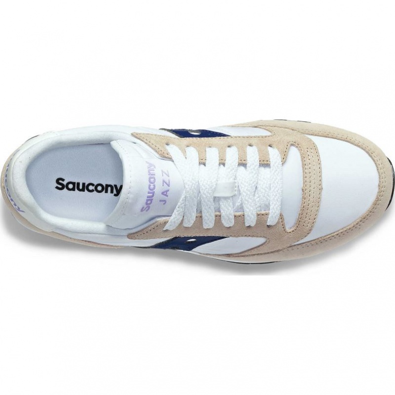 Saucony Jazz Original Sneaker Damen Weiß Beige Navy | SCHWEIZ GZHRO