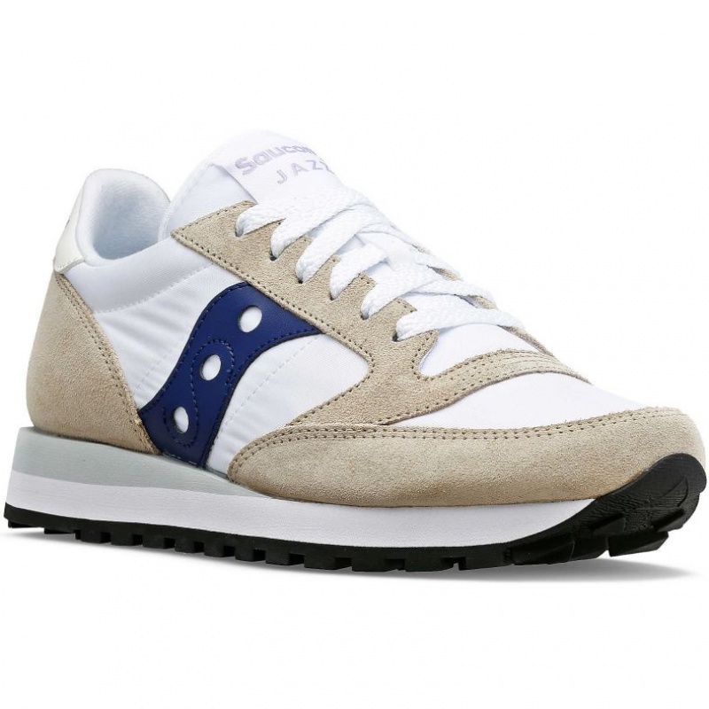 Saucony Jazz Original Sneaker Damen Weiß Beige Navy | SCHWEIZ GZHRO