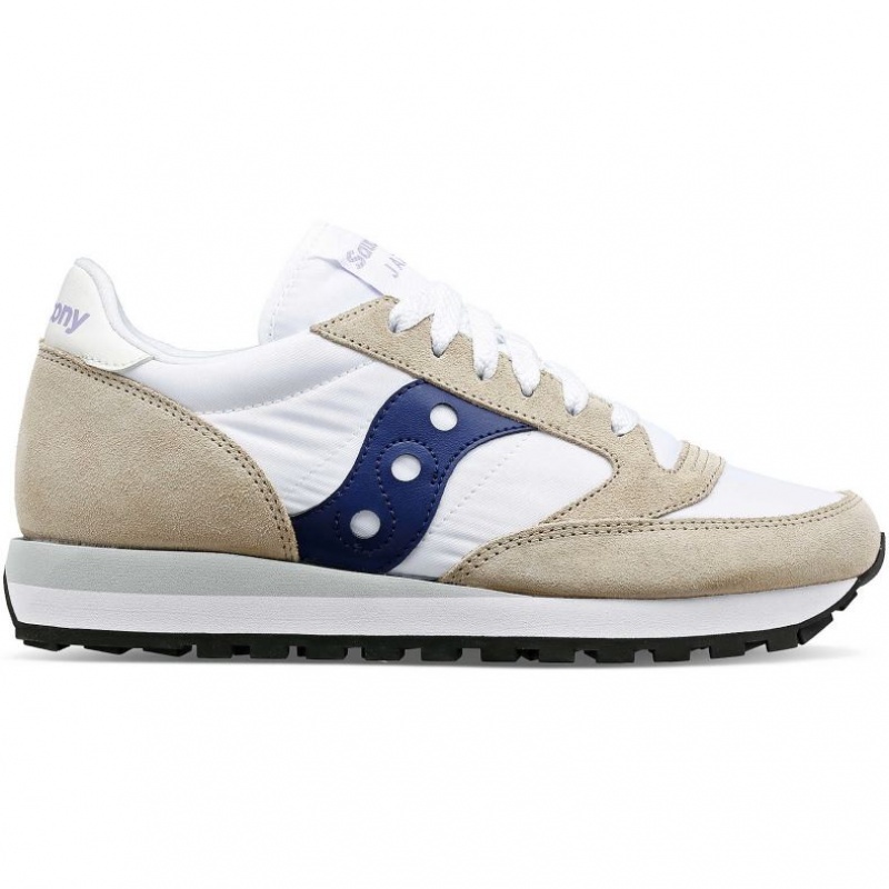 Saucony Jazz Original Sneaker Damen Weiß Beige Navy | SCHWEIZ GZHRO