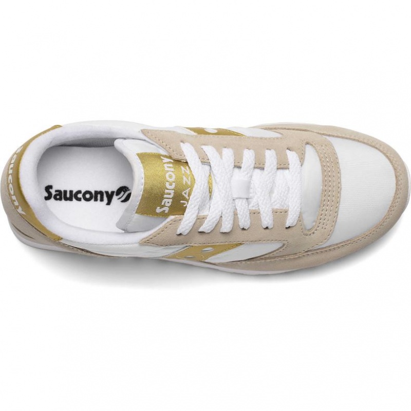 Saucony Jazz Original Sneaker Damen Weiß Beige Gold | SCHWEIZ VZDOS