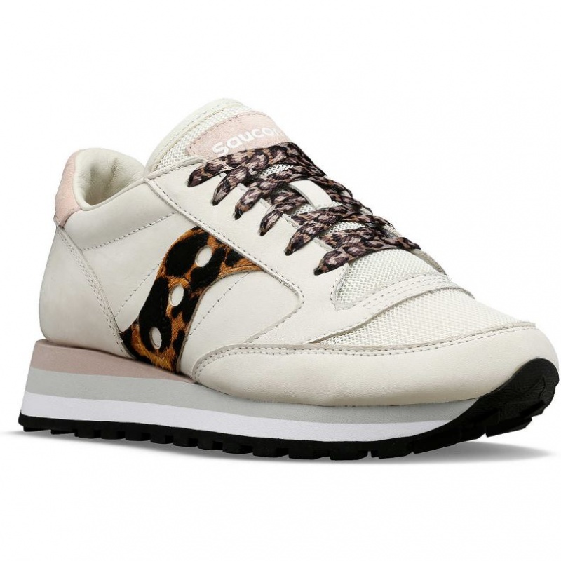 Saucony Jazz Triple Sneaker Damen Weiß Leopard | SCHWEIZ QYVHJ