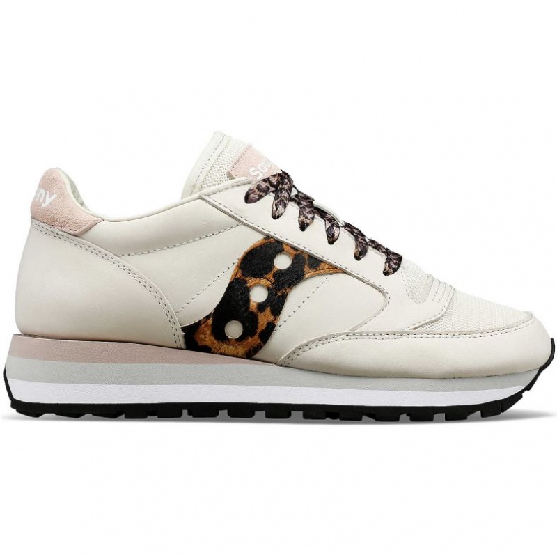 Saucony Jazz Triple Sneaker Damen Weiß Leopard | SCHWEIZ QYVHJ