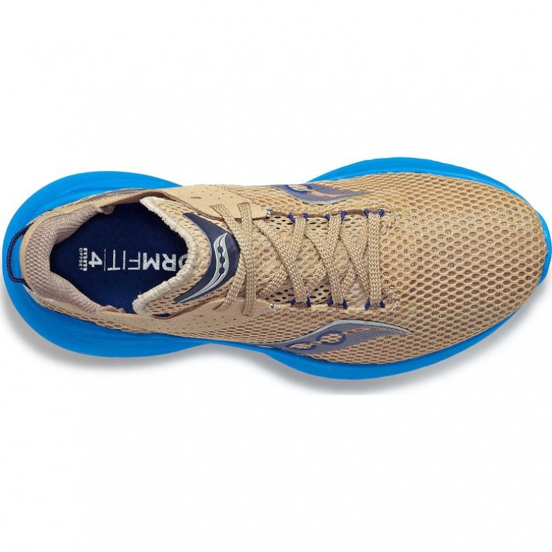 Saucony Kinvara 14 Laufschuhe Damen Beige Blau | SCHWEIZ GTKAJ