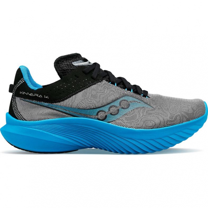 Saucony Kinvara 14 Laufschuhe Damen Blau Grau | SCHWEIZ IYTZR