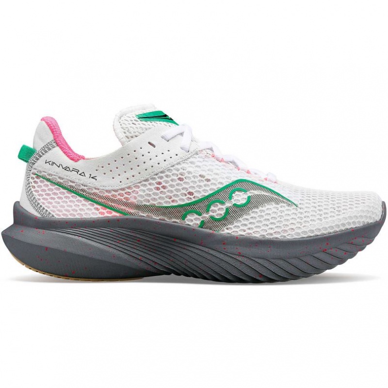 Saucony Kinvara 14 Laufschuhe Damen Weiß | SCHWEIZ TZICV