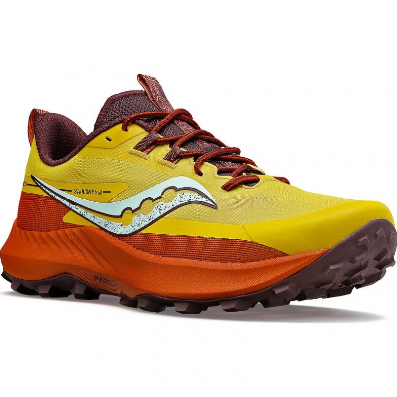 Saucony Peregrine 13 Trailrunning Schuhe Herren Gelb Orange | SCHWEIZ LMGYJ