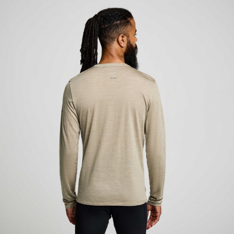 Saucony Peregrine Merino Long Sleeve T-Shirt Herren Olivgrün | SCHWEIZ UKHYT